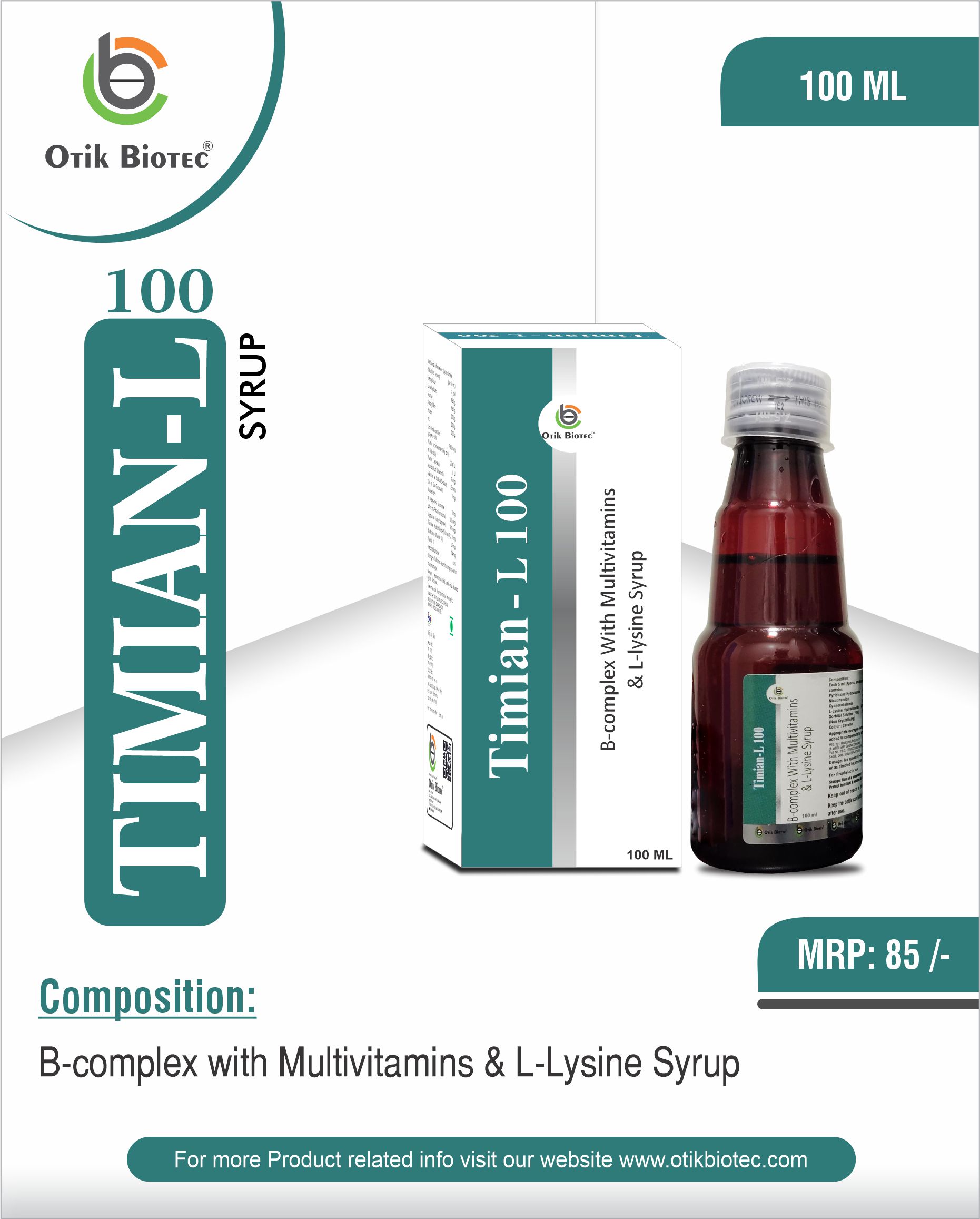 TIMIAN-100 Syrup